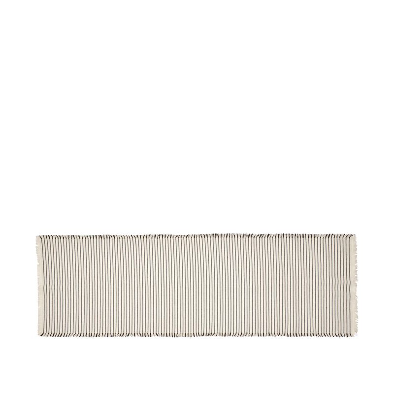 Broste Tablerunner Elouise - Off-White/Black image number 0