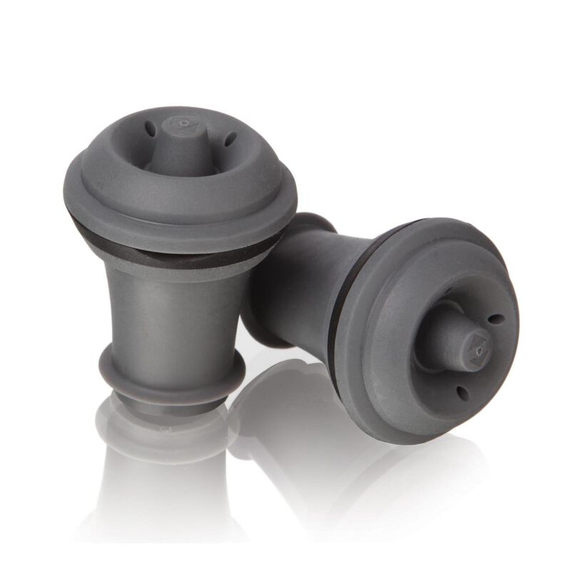 Vacu Vin Wine Stoppers Grey Set of 2 image number 1