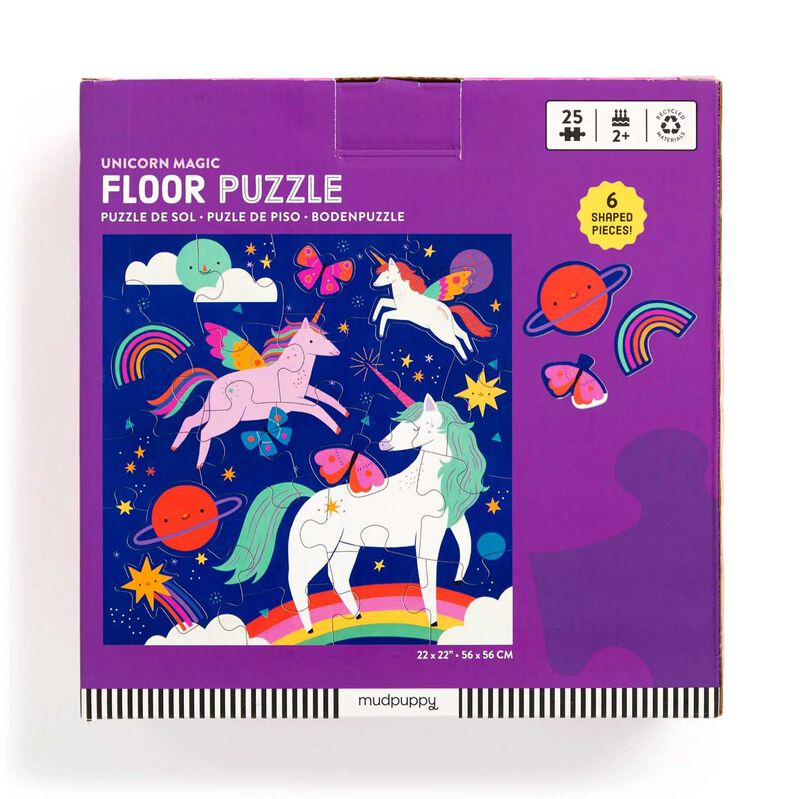 Unicorn Magic 25 Piece Floor Puzzle with Shaped Pieces image number 2