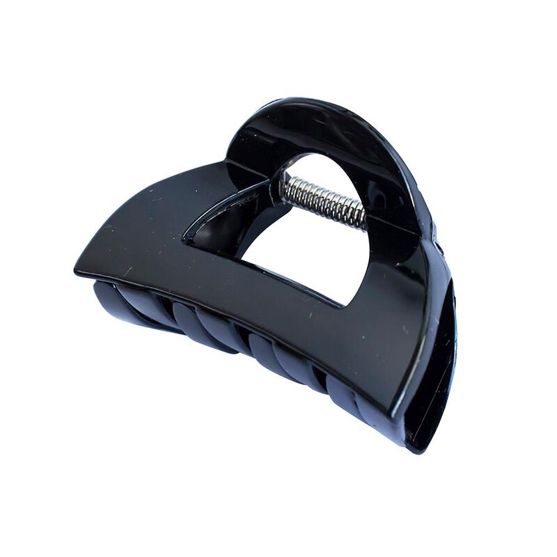 Mae Small Black French Claw Clip image number 1