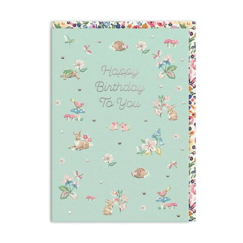 Cath Kidston Birthday Woodland Creatures Card