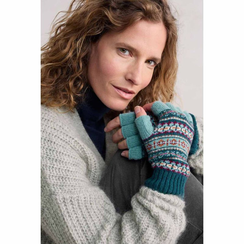 Seasalt Cornwall Mabyn Mittens Wheal Towan Seashore Mix image number 1
