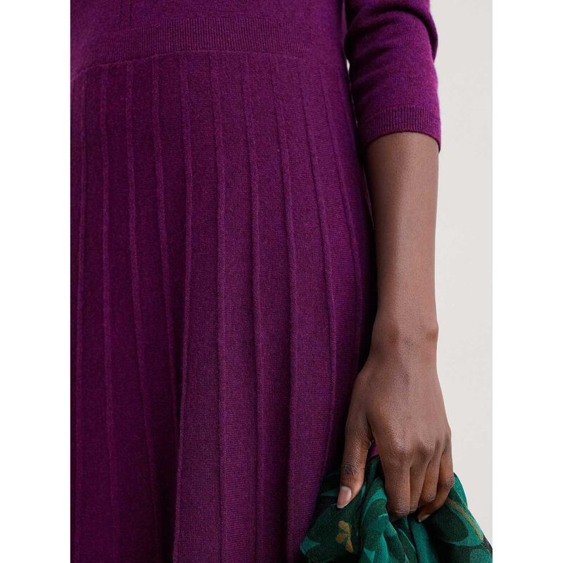 Seasalt Cornwall Folk Song Dress Amethyst image number 3