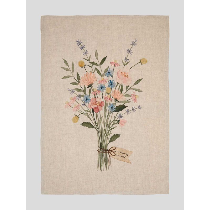 Wallace Cotton Bouquet Tea Towel image number 2