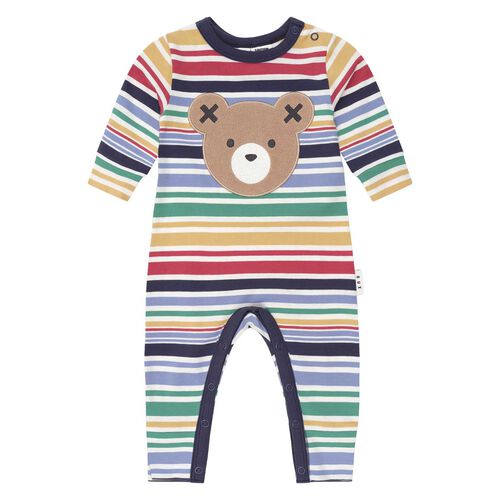 Huxbaby Rainbow Stripe Huxbear Romper