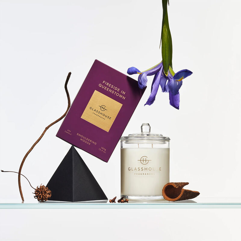 Glasshouse Fragrances Fireside In Queenstown Soy Candle 380g image number 1