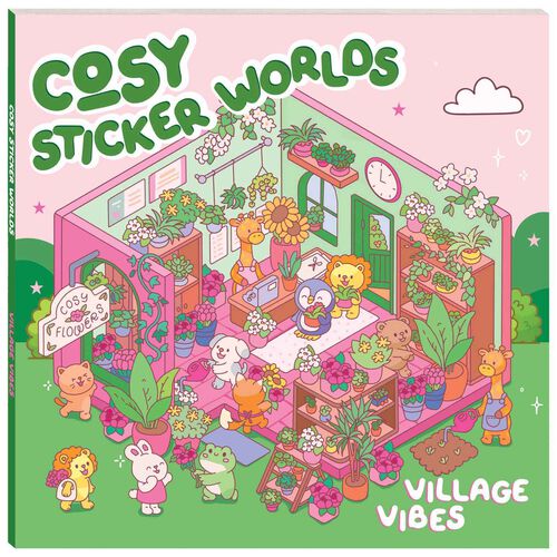 Hinkler Cosy Sticker Worlds Village Vibes