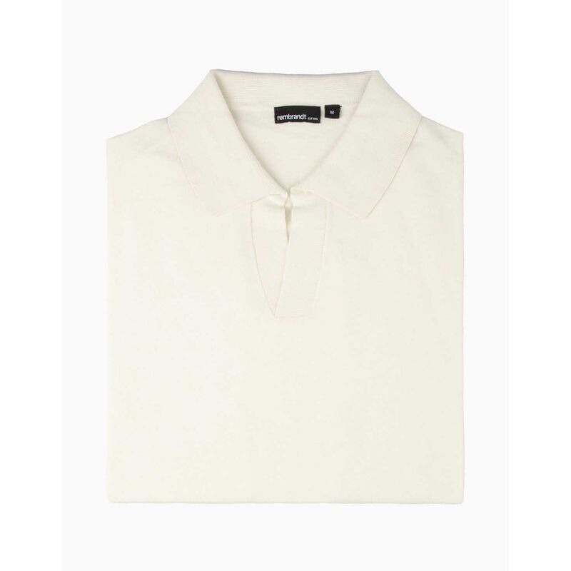 Rembrandt Amalfi Off-White Knitted Polo image number 2