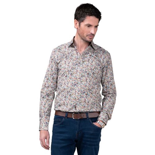 Rembrandt Barbican Multicolour Dappled Spot Print Shirt