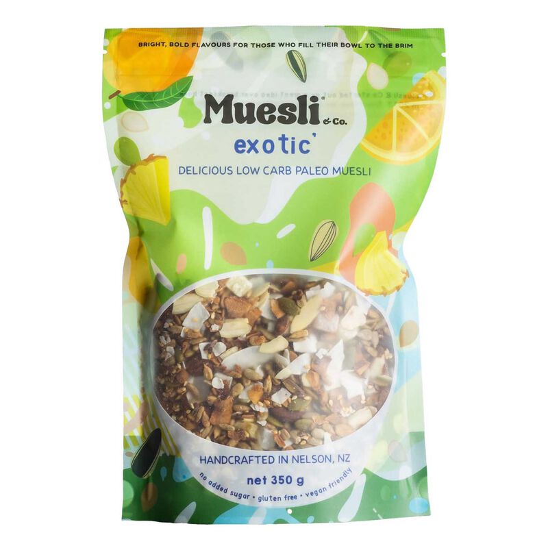 Muesli & Co. Exotic Low Carb Paleo Muesli 350g image number 0
