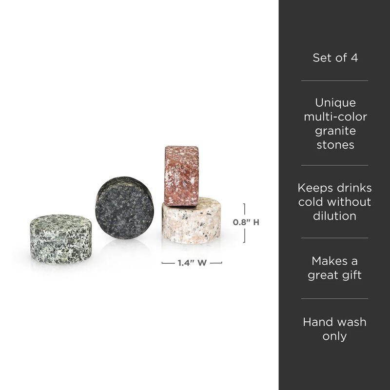 Glacier Rocks&reg; Multi-Color Granite Stones By Viski&reg; image number 2