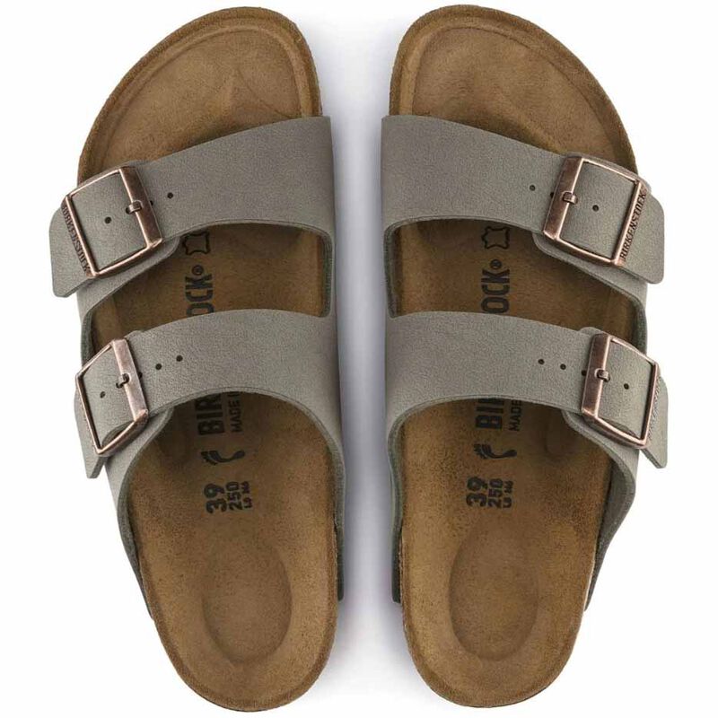 Birkenstock Arizona Birkibuc Stone Regular Width Sandal image number 1