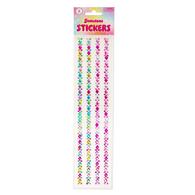 Pink Poppy Gemstone Stickers image number 1