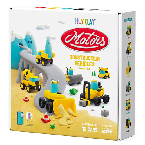 Hey Clay Construction Vehicles Series Motors 12 Can