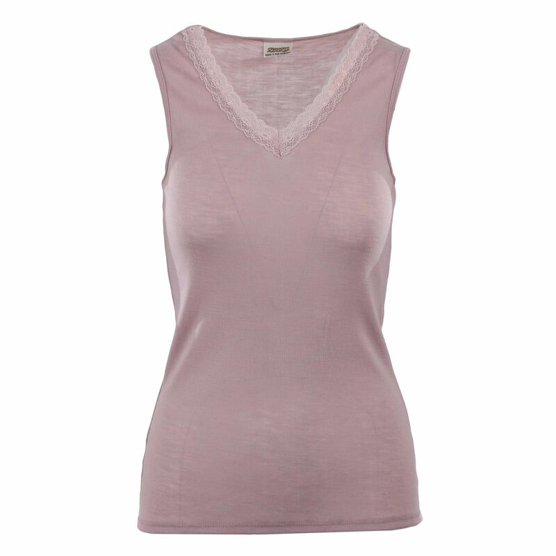 Zenza Impressions Singlet with Lace V neck image number 0