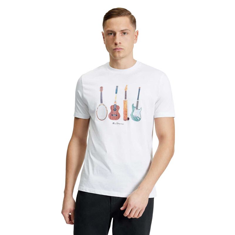 Ben Sherman Jumble Guitars T-Shirt image number 0