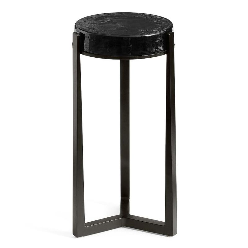 Pottery Barn Cori Accent Table Round Glass/Metal image number 0