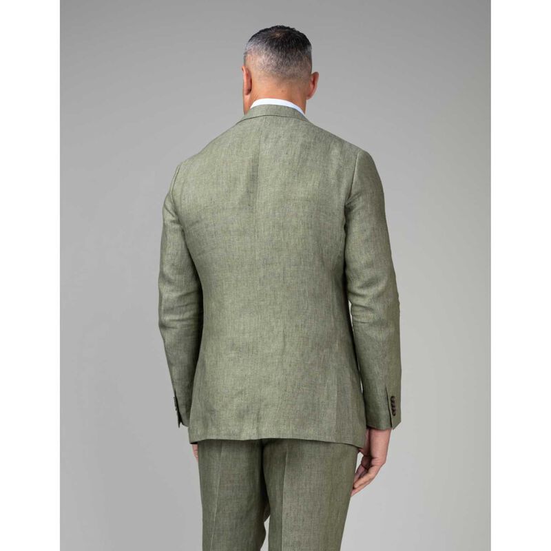 Rembrandt Malta Sage Green Linen Blazer image number 1
