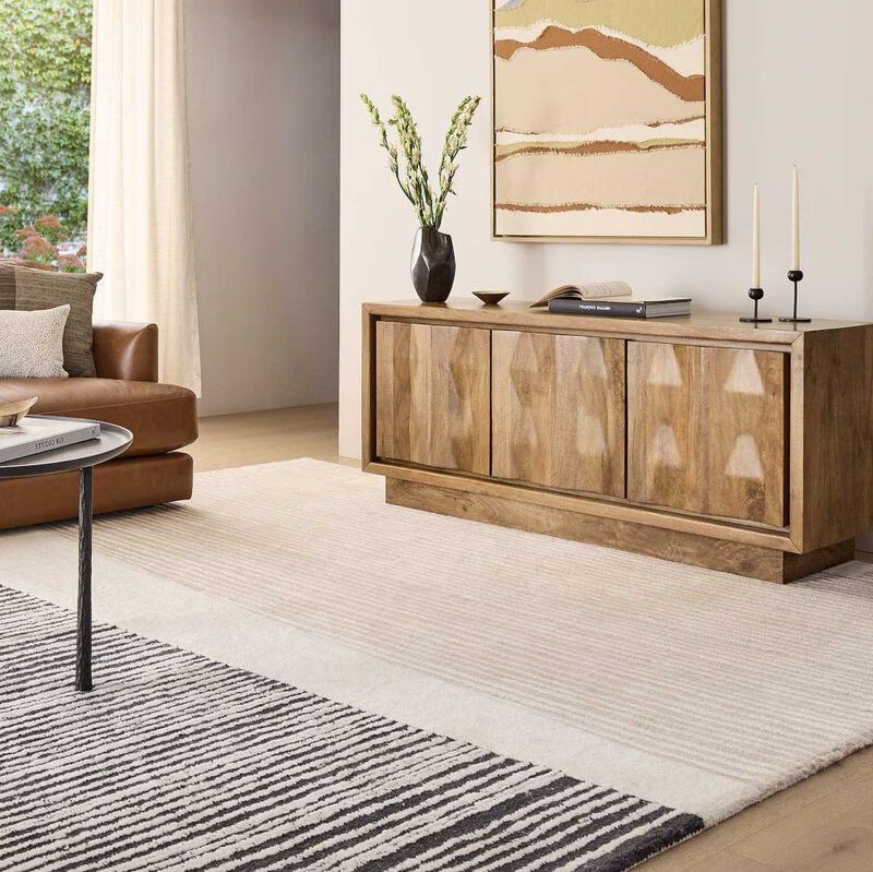 West Elm Durban Rug 152x244cm Charcoal image number 3