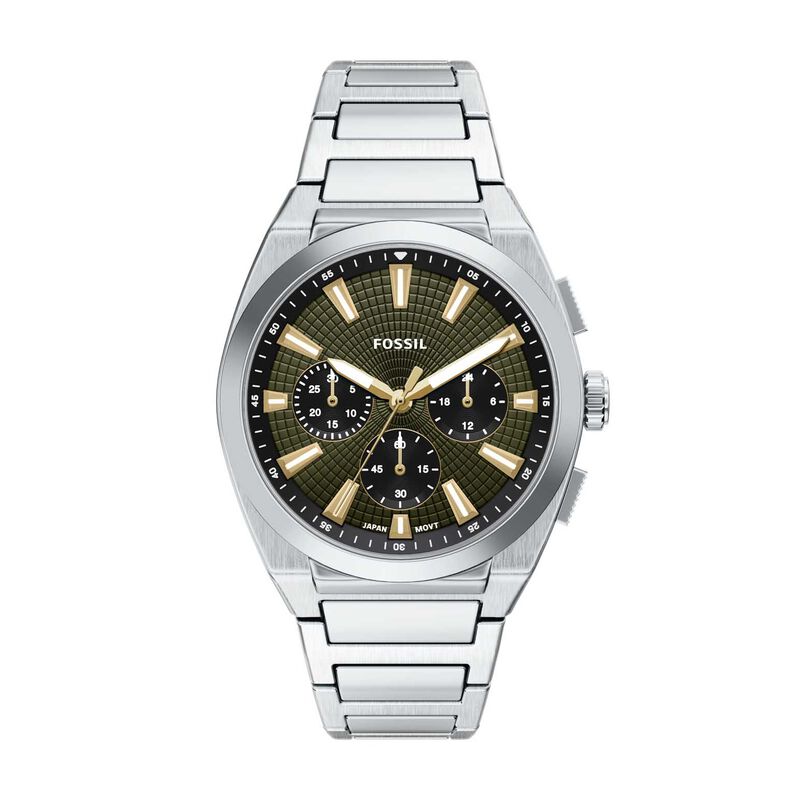 Fossil Everett 44mm Chronograph Stainless Steel Watch image number 0