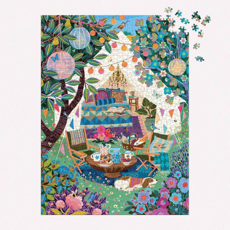 Galison Victoria Ball Blooming Escape 1000 Piece Puzzle image number 1