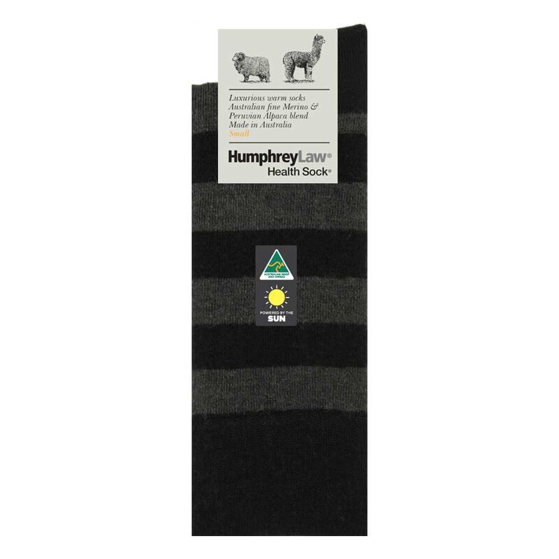 Humphrey Law Alpaca-Wool Stripe Sock - Med image number 1
