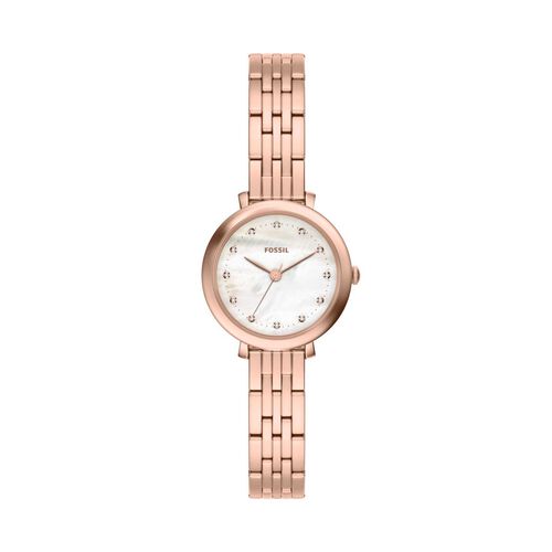 Fossil Heidi 26mm Three-Hand Rose Gold-Tone Stainless Steel Watch