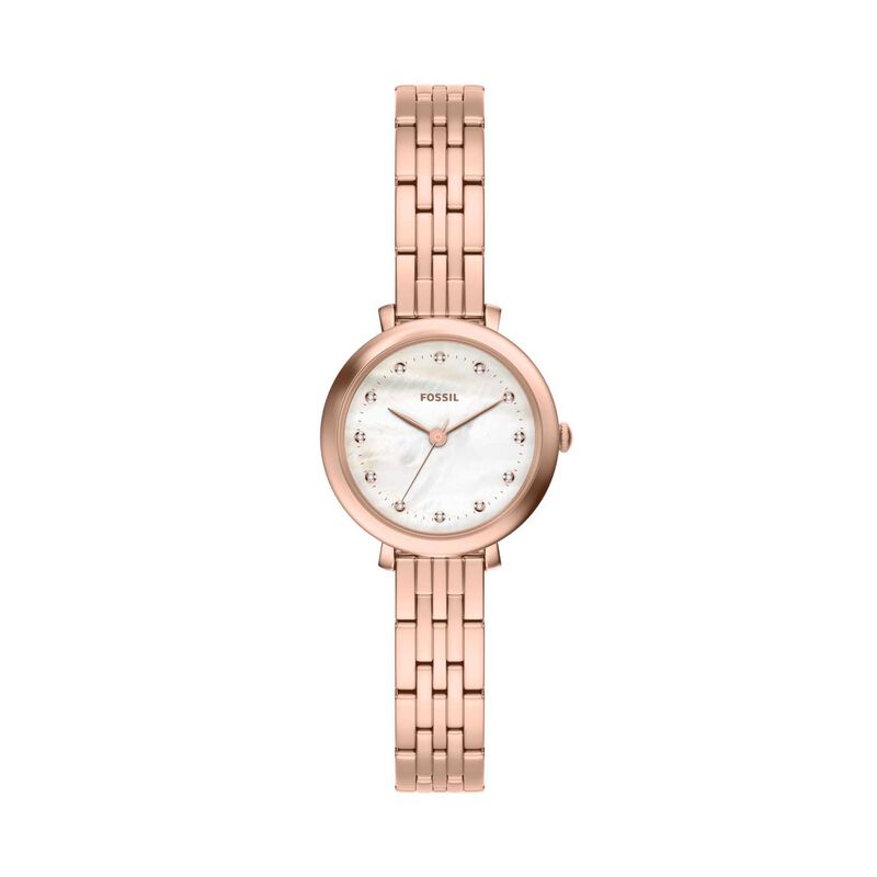 Fossil Heidi 26mm Three-Hand Rose Gold-Tone Stainless Steel Watch image number 0