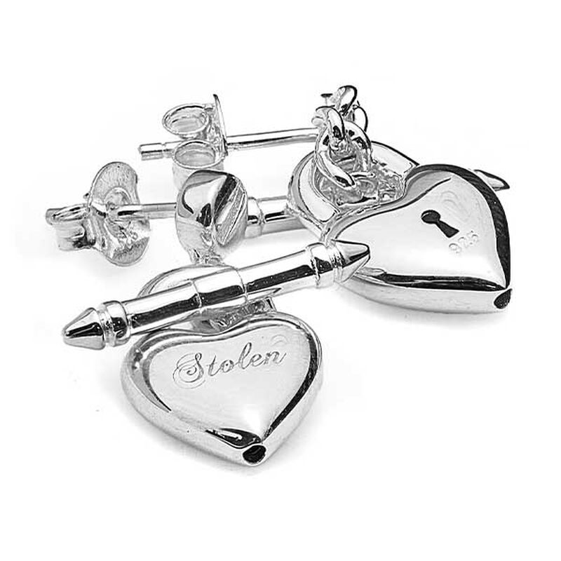 Stolen Girlfriends Club Love Locket Fob Earrings image number 2