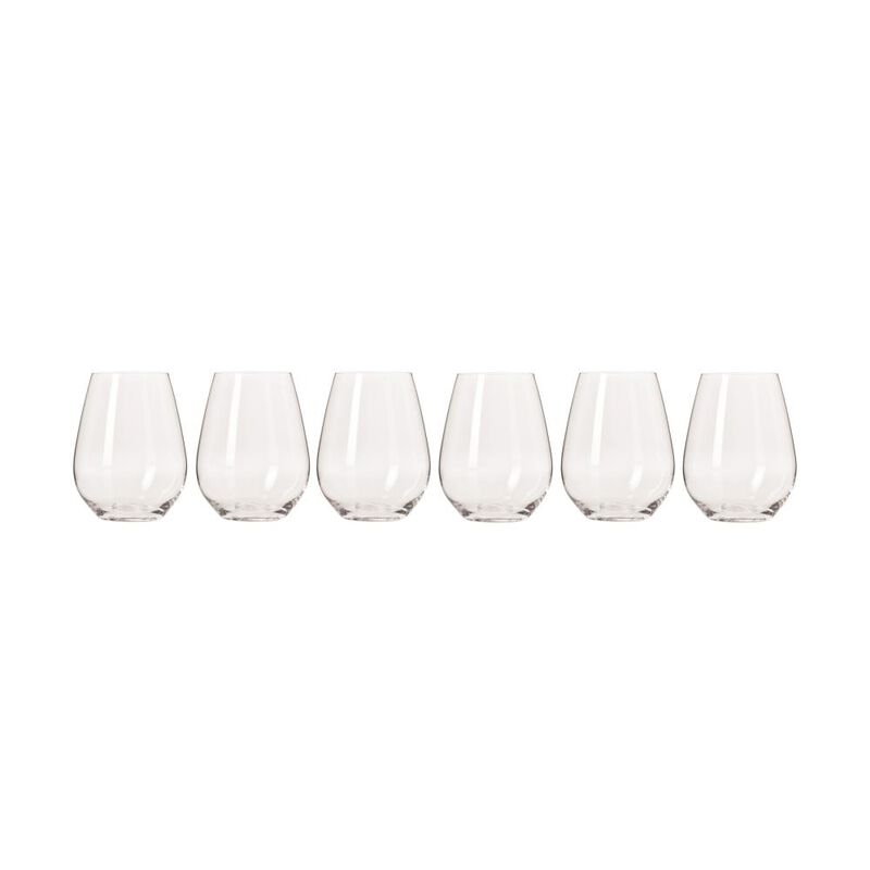 Krosno Harmony Stemless Wine Glass 400ml Set Of 6 Gift Boxed image number 0