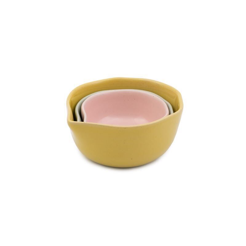 Jamie Oliver Big Love Stoneware Pinch-Me Pots Set Of 3 Gift Boxed image number 3