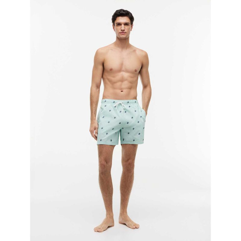 Tommy Hilfiger Ithaca Embroidery Mid Length Swim Shorts image number 3