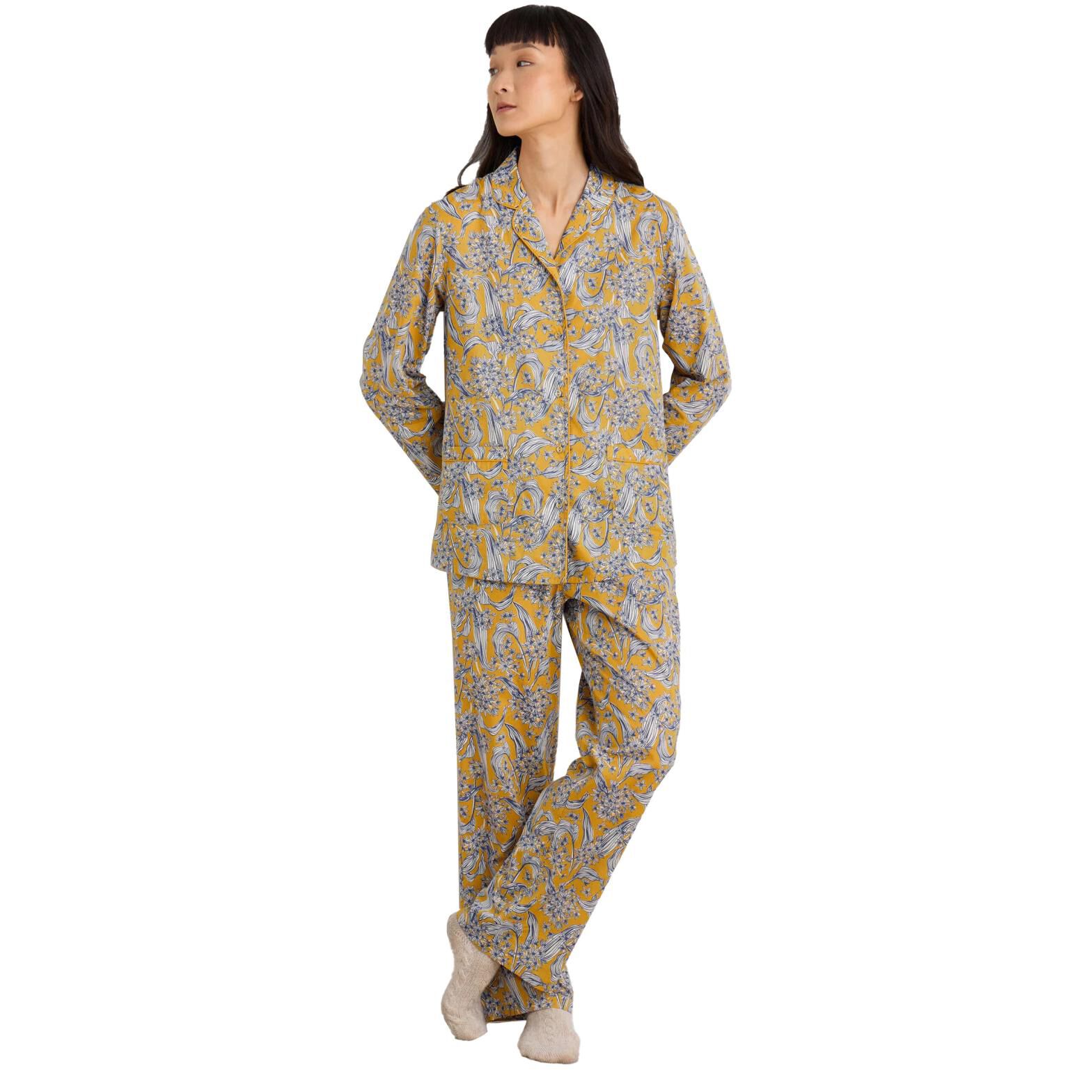 Seasalt Cornwall View Point Pyjamas Woodland Garlic Dark Dijon Ballantynes Department Store
