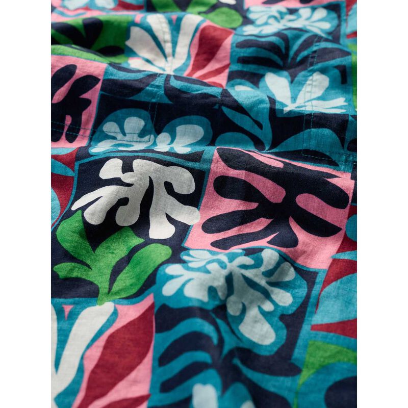 Seasalt Cornwall Cresting Waves Dress Collage Seaweed Mid Teal image number 2