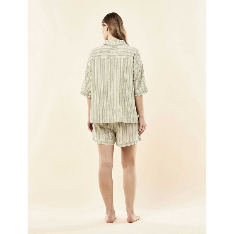 Papinelle Karen Walker Seersucker Stripe Boxer Pj image number 1