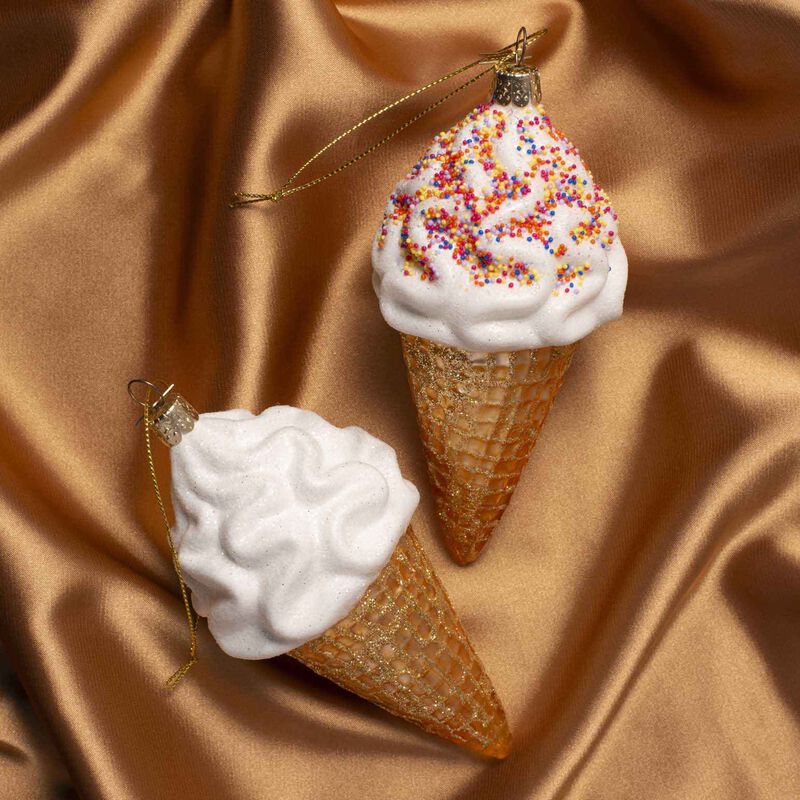 Vondels Ornament Glass Ice Cream With Sprinkles 14cm image number 1