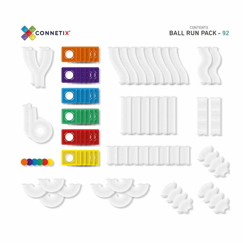 Connetix Tiles 92 Piece Ball Run Pack image number 2