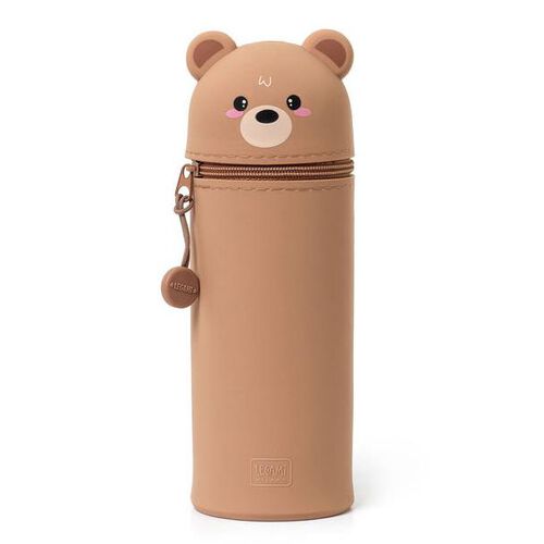Legami Kawaii 2-in-1 Soft Silicone Pencil Case - Teddy Bear