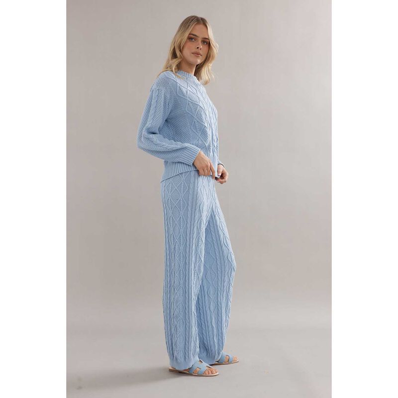 Caitlin Crisp Cotton Cable Knit Jumper image number 3