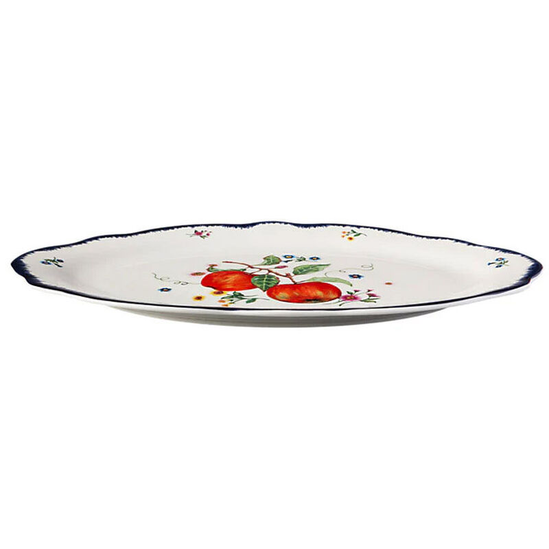 Casa Domani Frutta Scallop Oval Rim Platter 35x24cm Gift Boxed image number 1