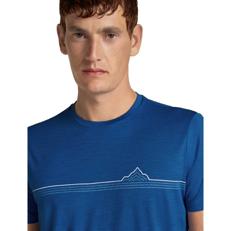 Icebreaker M Merino 150 Tech Lite SS Tee Range Stripes image number 5