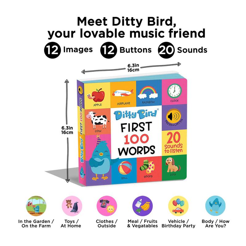 Ditty Bird First 100 Words image number 1