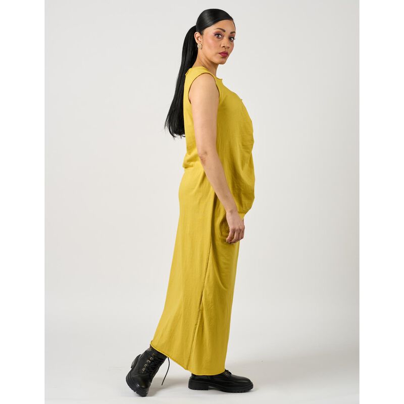 La Vaca Loca Gathered Front Sleeveless Jersey Dress image number 2