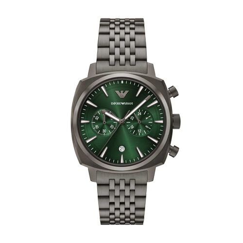 Emporio Armani Chronograph Gunmetal Stainless Steel Watch AR11689