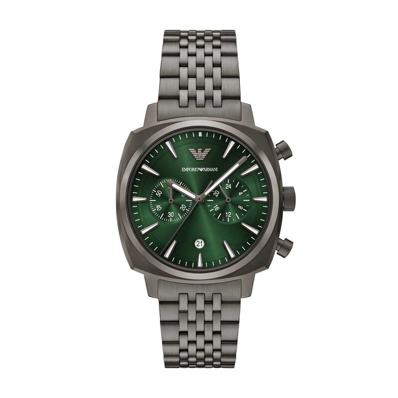 Emporio Armani Chronograph Gunmetal Stainless Steel Watch AR11689 image number 0