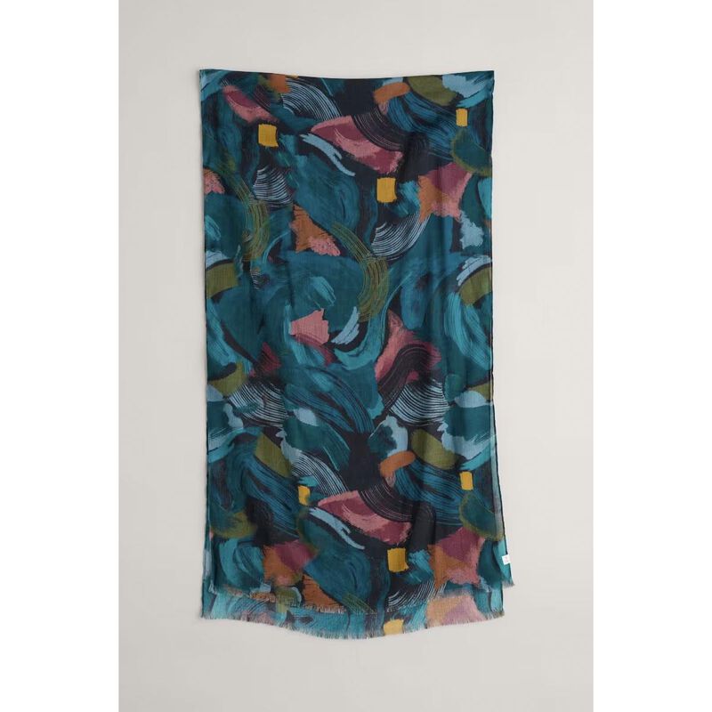 Seasalt Cornwall May Garland Scarf Lelant Abstract Mix image number 3