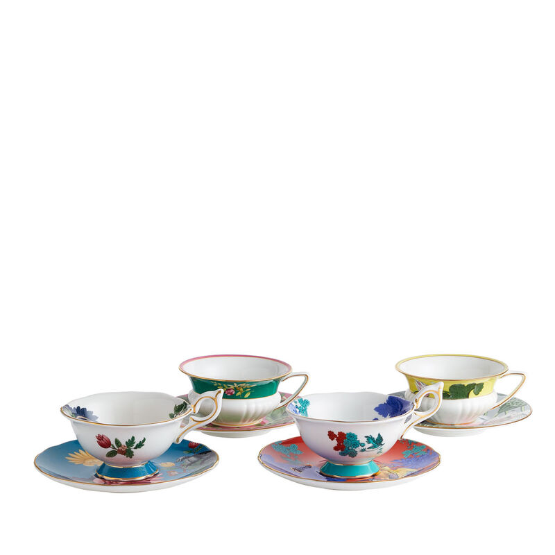Wedgwood Wonderlust Teacups & Saucers Set Of 4 image number 0