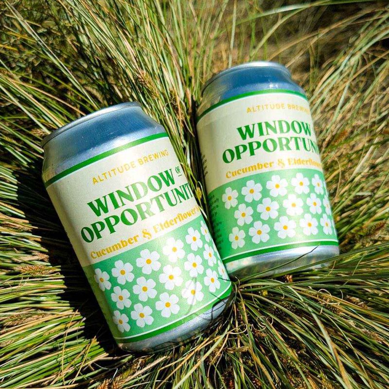 Altitude Brewing Window of Opportunity - Cucumber & Elderflower Sour 330ml image number 1