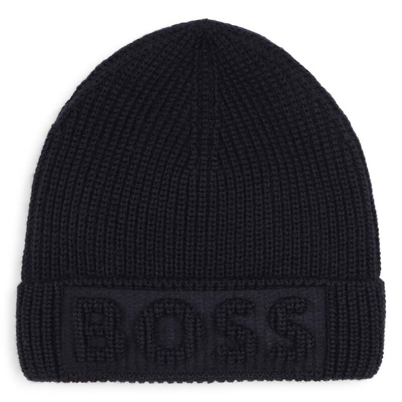 BOSS Logo Cuff Beanie T2 - T4 image number 0
