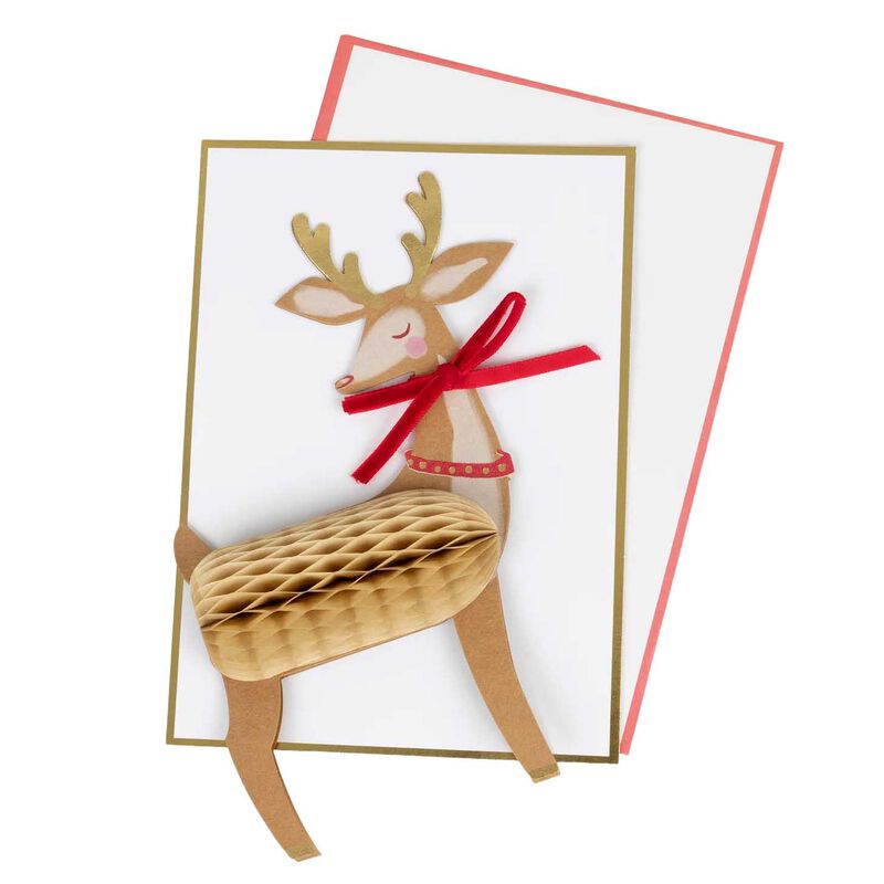 Meri Meri Stand Up Reindeer Card image number 0